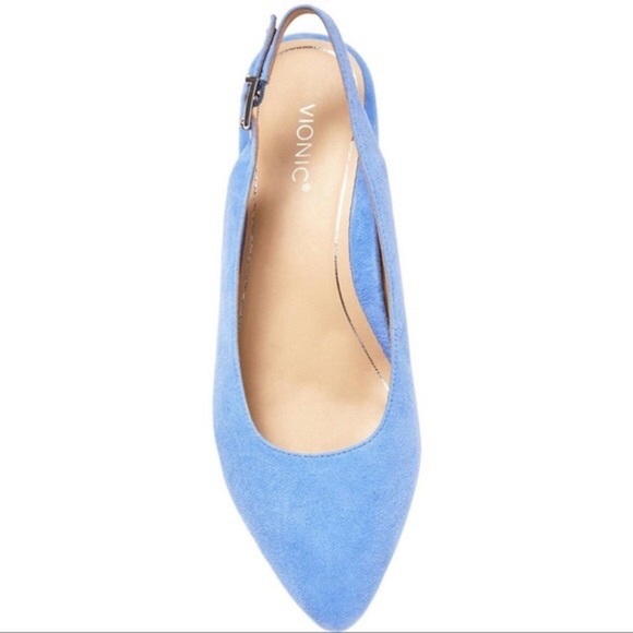 Vionic Jade Suede Slingback Flats - Picture 2 of 6